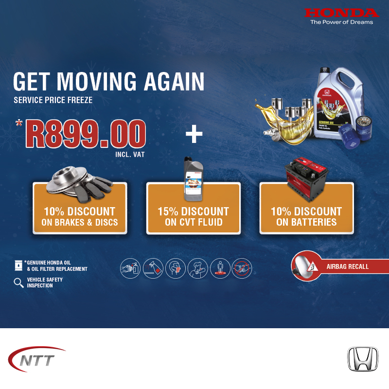Service Price Freeze - NTT Motor Group - Cars for Sale in South Africa